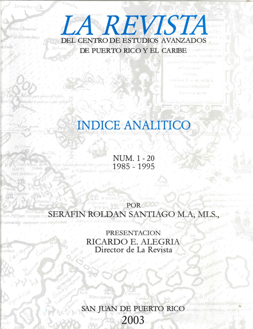 Índice Analítico, 2003